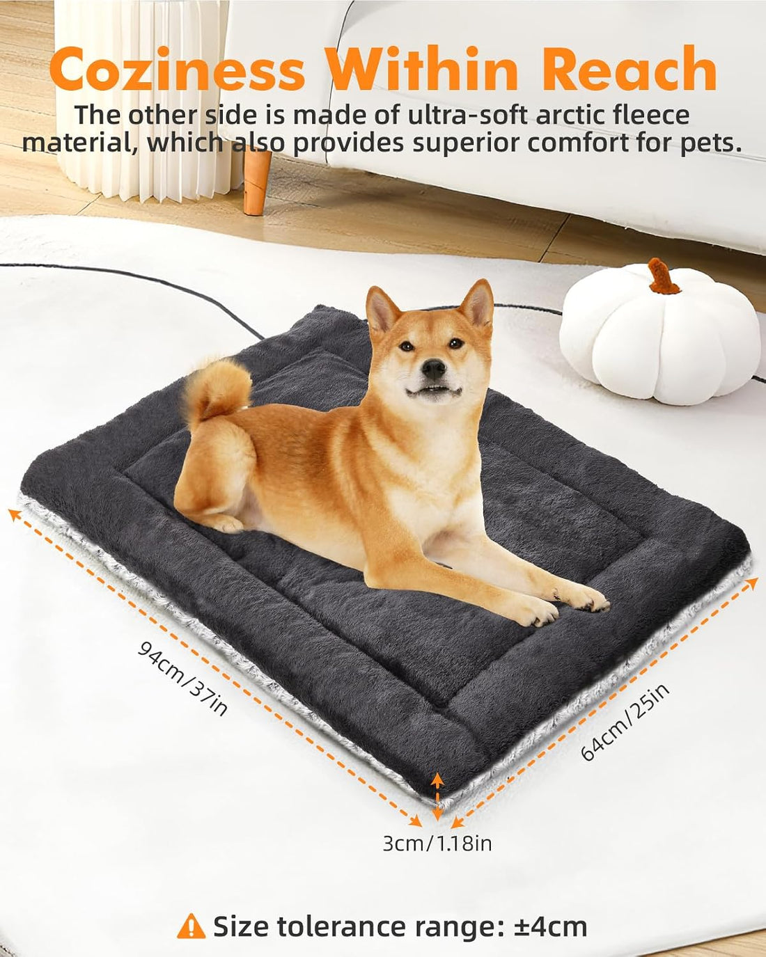 Papettly Self Warming Cat Bed 37 x 25.6 in