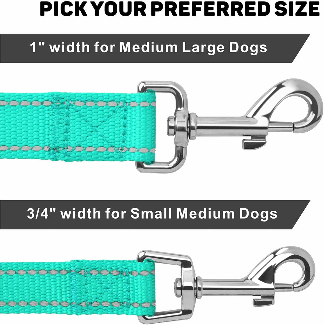 6FT Reflective Dog Leash, Padded Handle for Small Medium Dogs