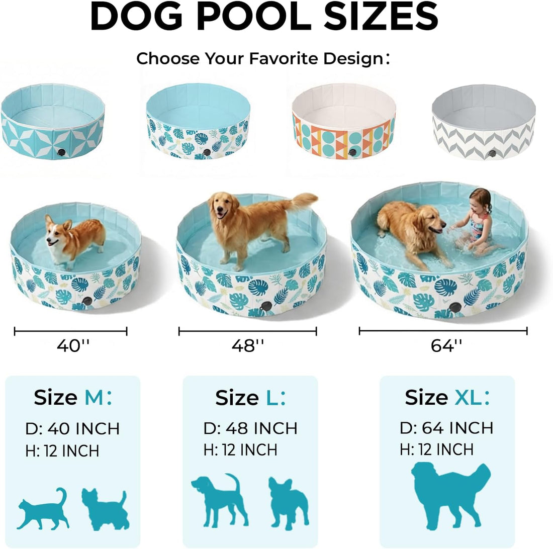 furrybaby Dog Pool Heavy-Duty Non-Slip Portable Foldable Stylish