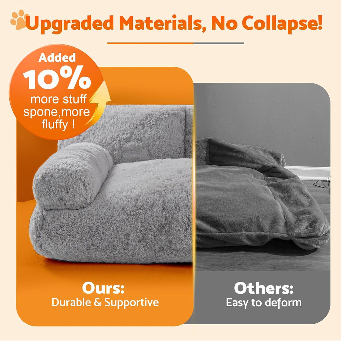 Gimars Large Cat Bed for Indoor Cats