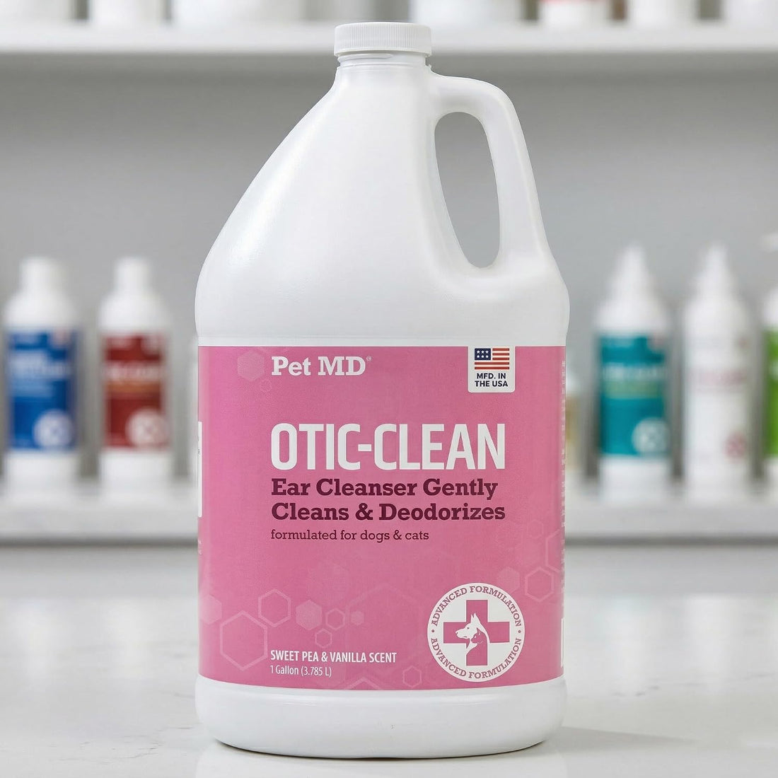 Pet MD Otic Ear Solution for Dogs & Cats - Sweet Pea & Vanilla Scent