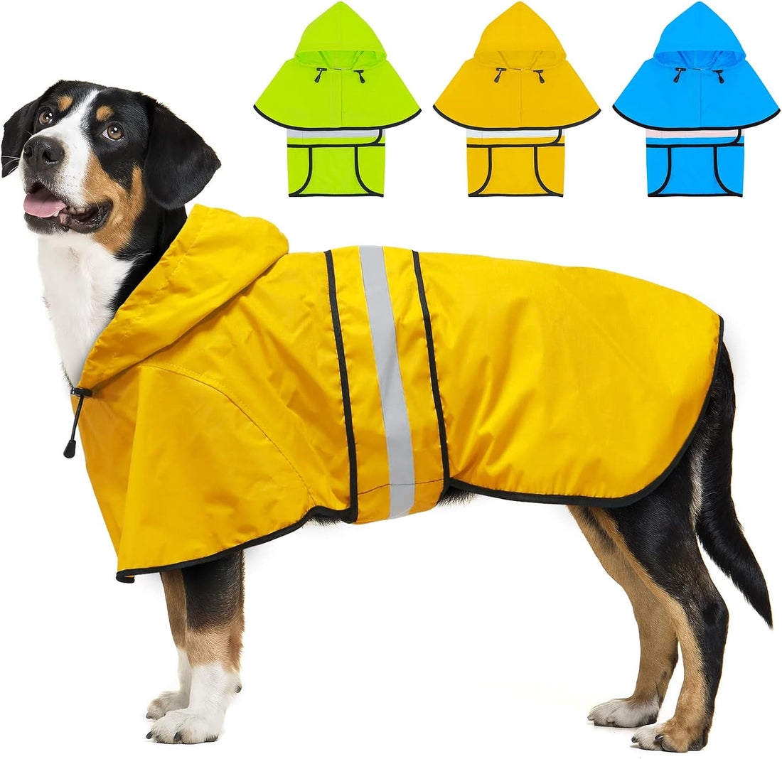 Dolitego Fashion Hooded Dog Raincoat