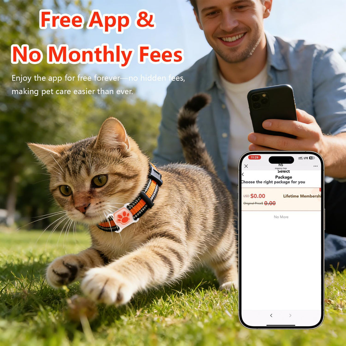 Pet GPS Tracker for Dogs & Cats