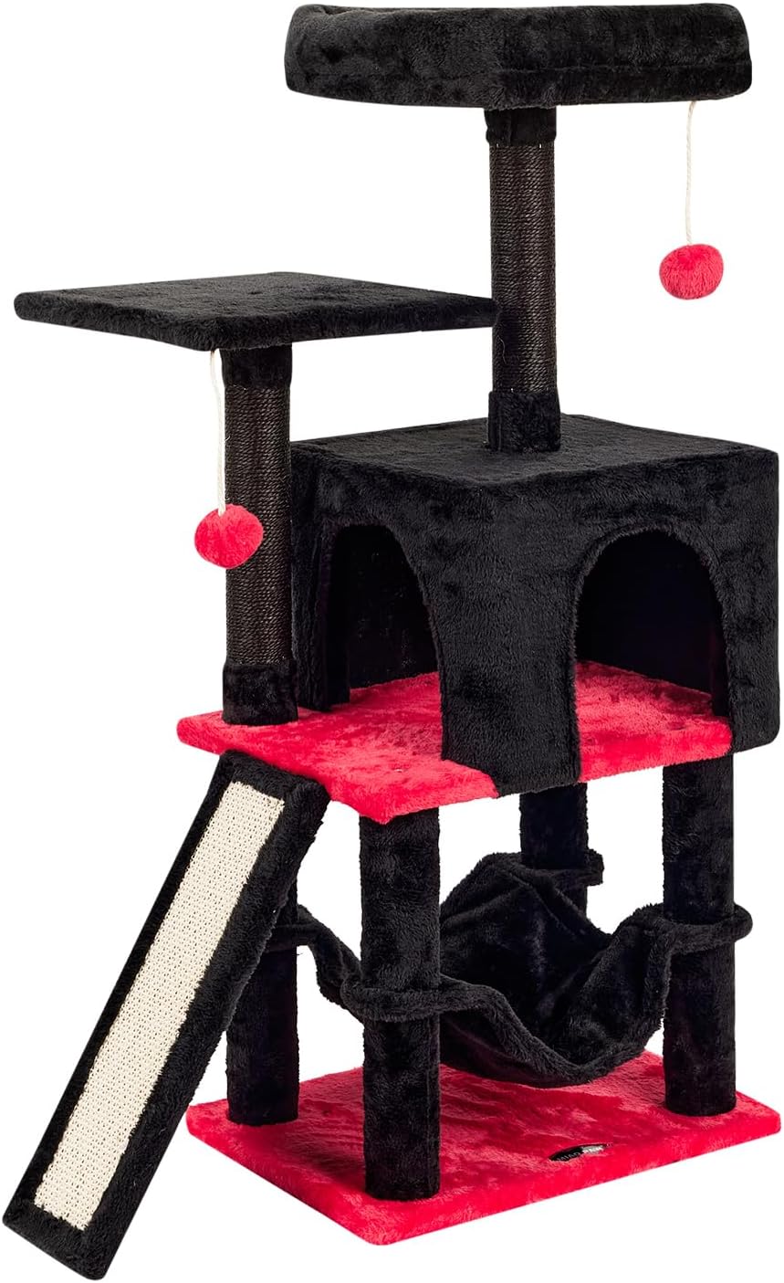 Cut Cat Tree Cat Tower Condo with Hammock Kittens Scratching Post