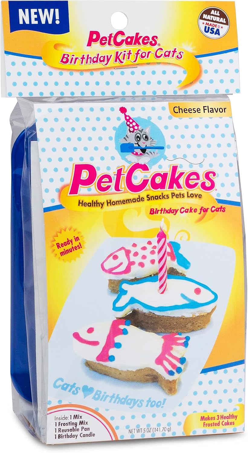 PetCakes Cat Birthday Cake Kit - Natural Treats