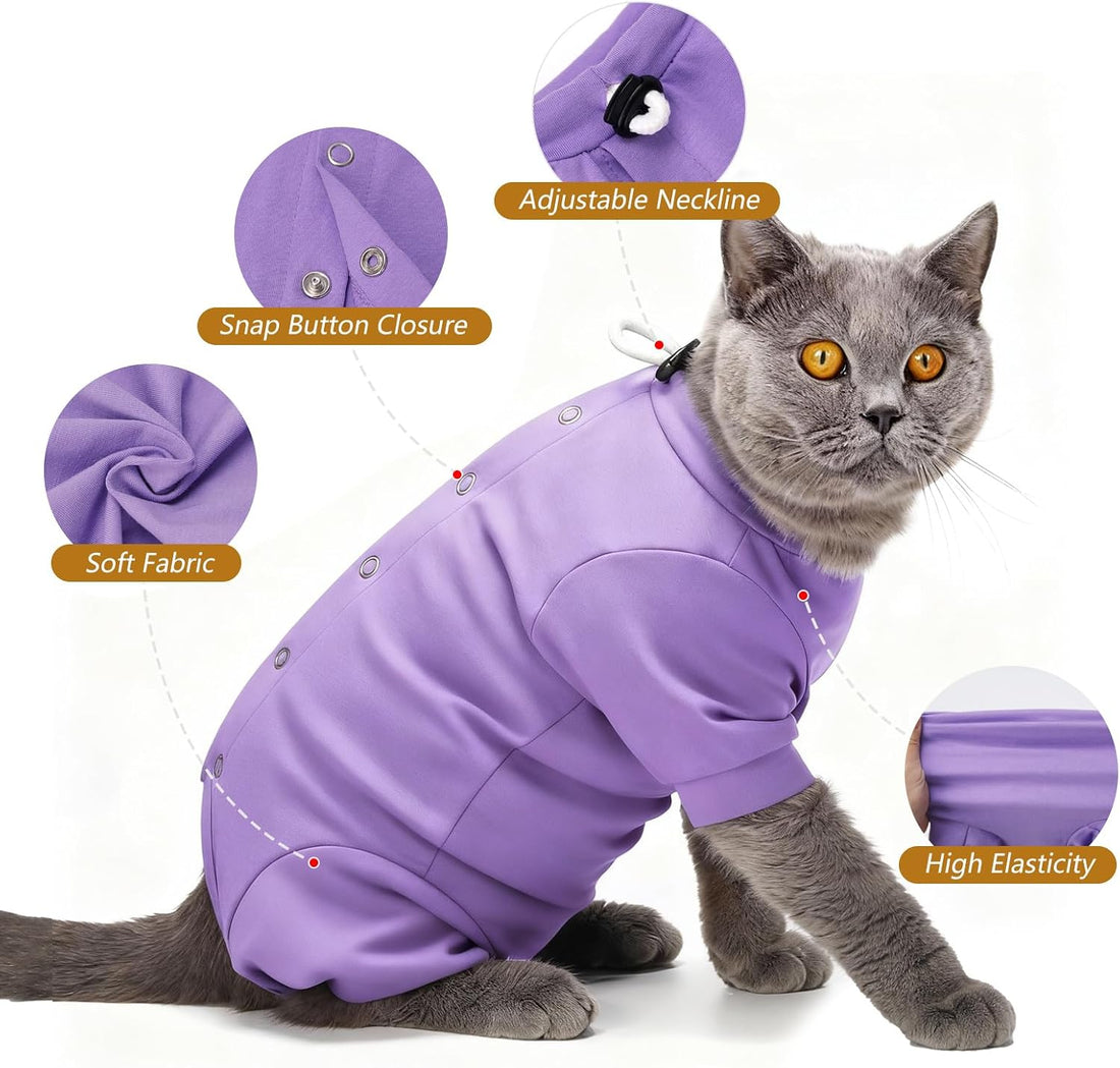 Dotoner Cat Recovery Suit Female Cats After Surgery Spay Soft