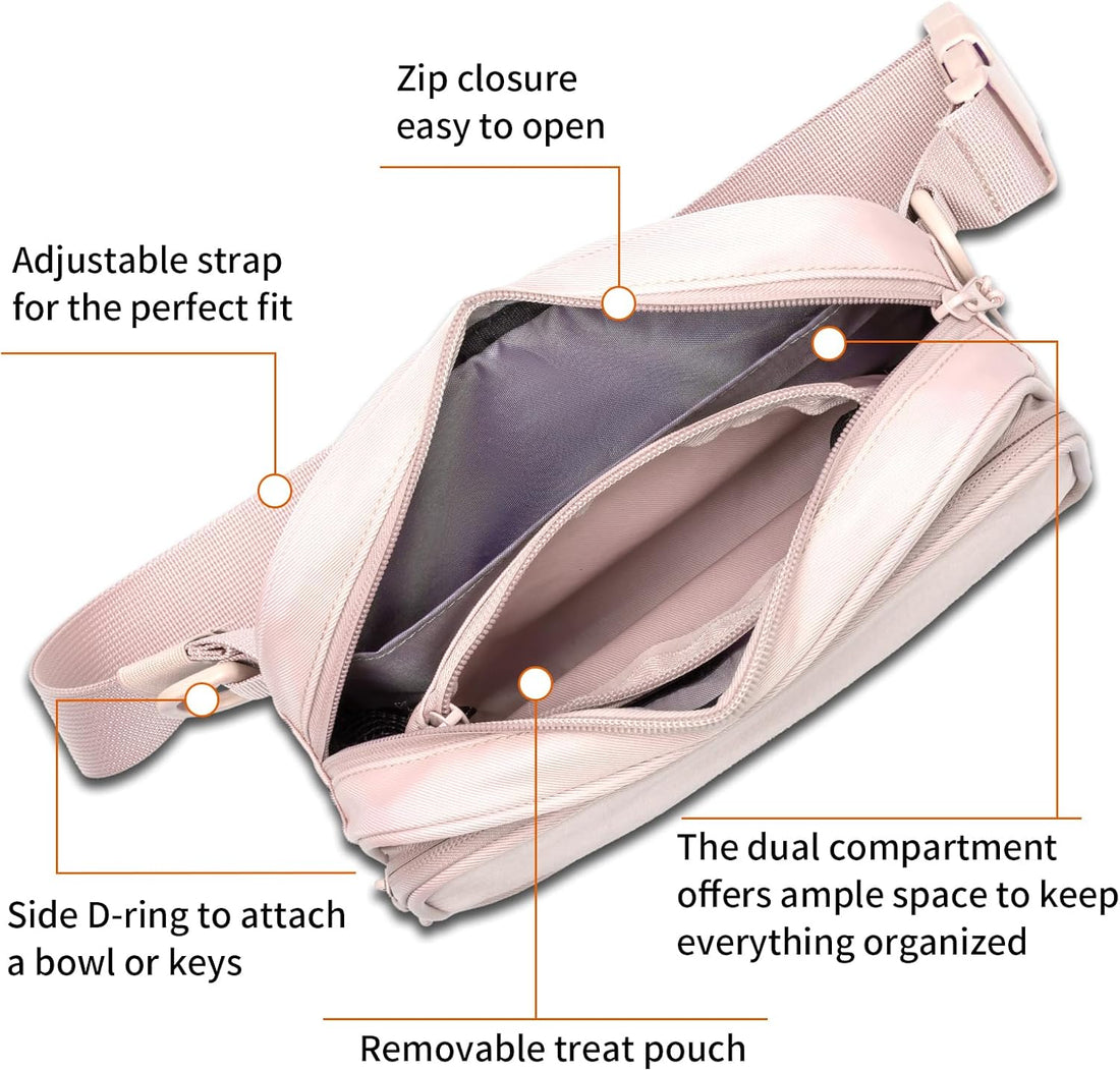 Runlight Dog Training Treat Pouch Fanny Pack,Dog Waist Belt,Dogs