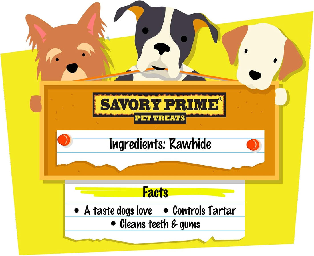 Savory Prime 100-Pack Basted Twist Sticks, 5-Inch