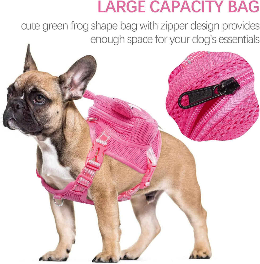 IDOMIK Frog Dog Backpack Harness
