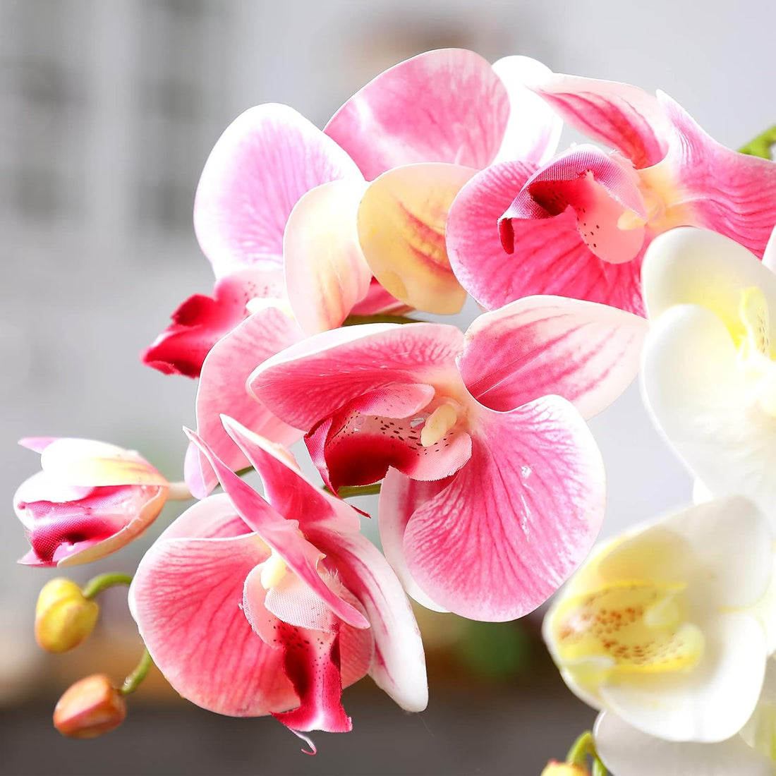 Chuangdi 2 Pcs Artificial Phalaenopsis