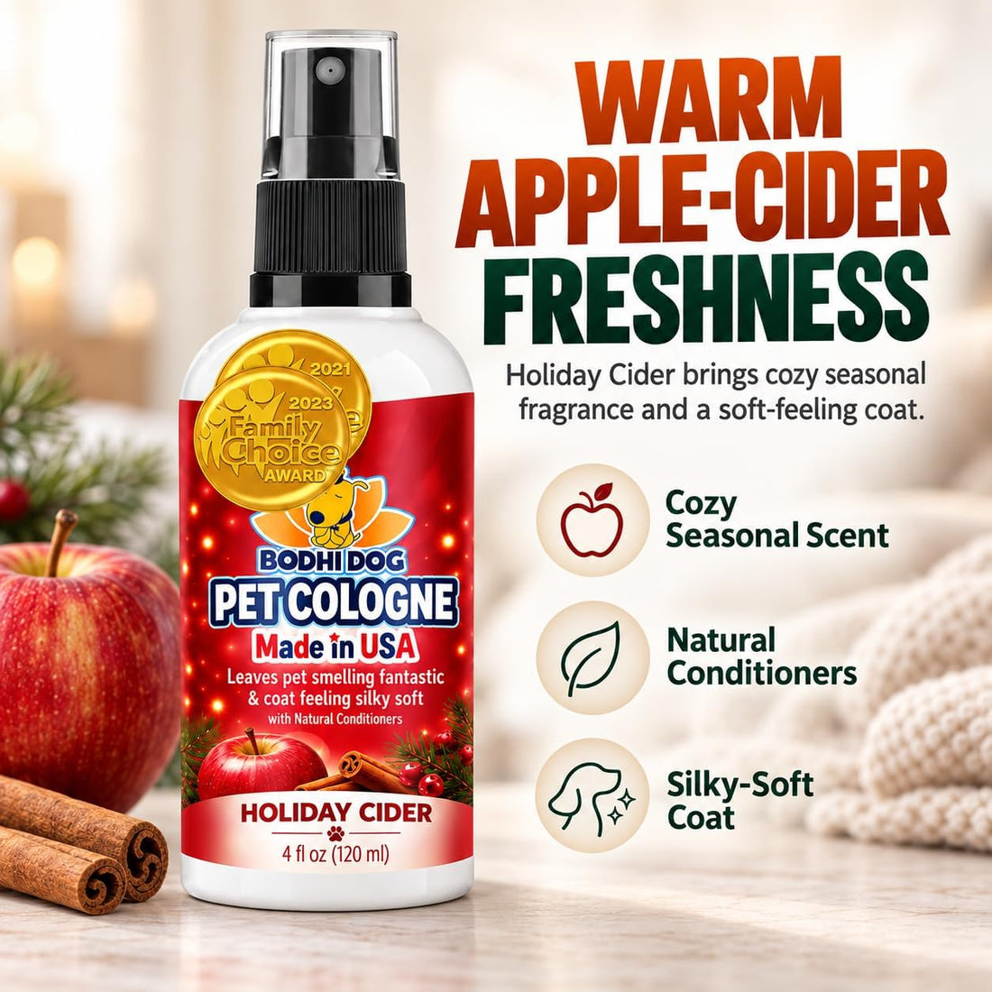 Bodhi Dog Cologne Premium Collection - 3 Cozy Seasonal Scents