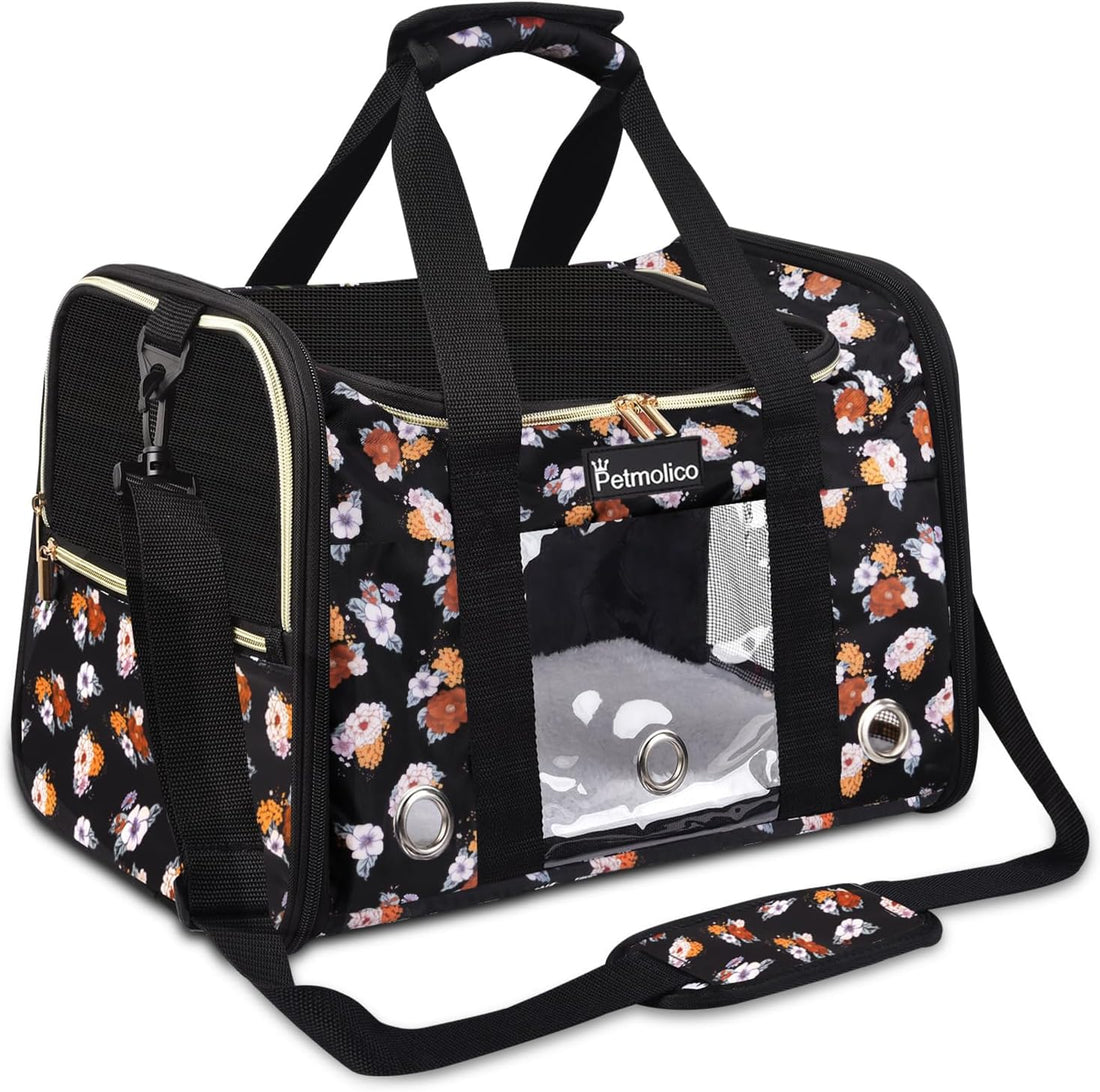 Petmolico Cat Carrier Soft-Sided Airline Approved, Medium