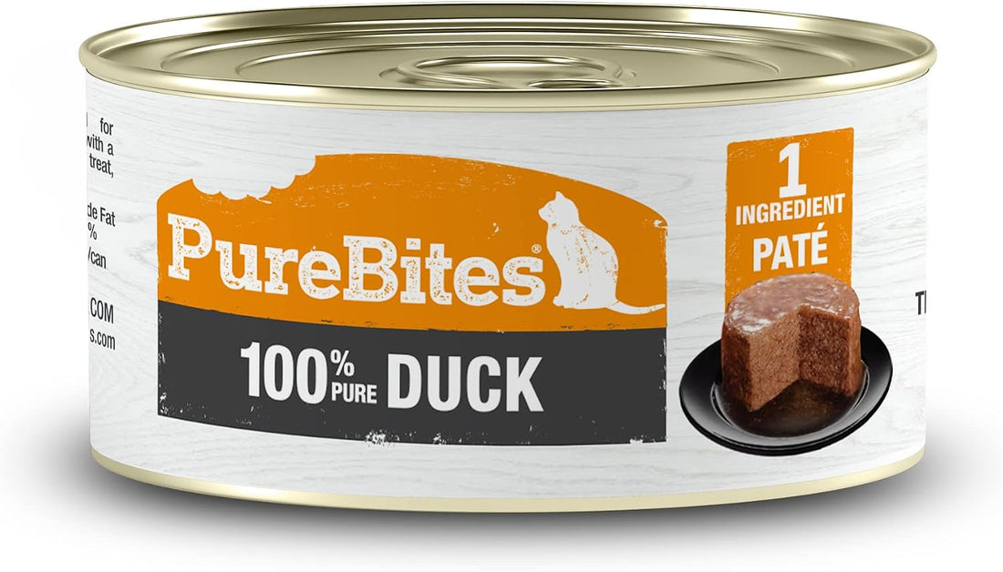 PureBites Duck Pate for Cats, 2.5 oz, Case of 12