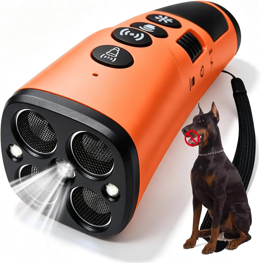 Dog Bark Deterrent Device, 4X Ultrasonic Anti Barking with 5 Modes