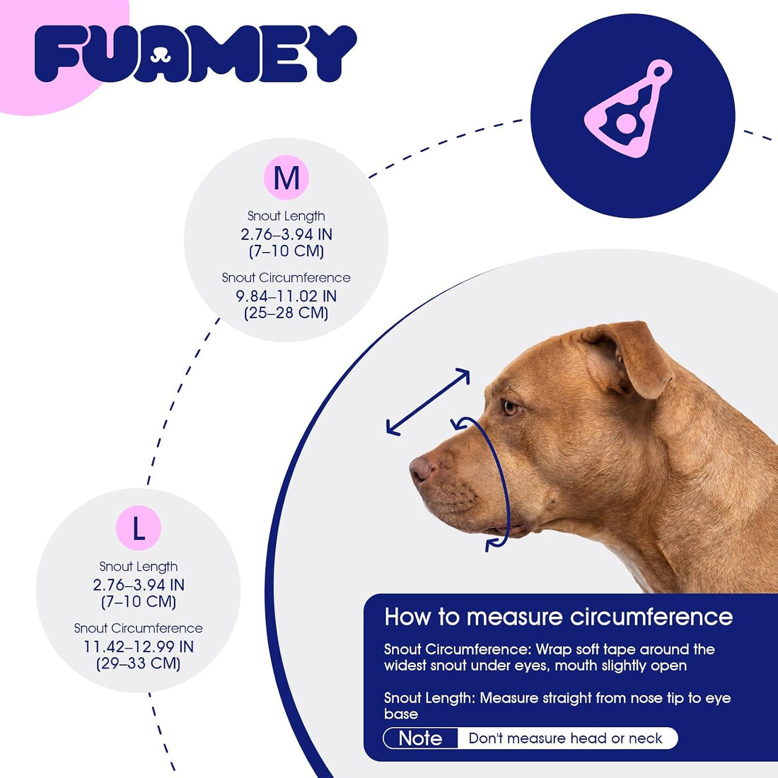 FUAMEY Dog Muzzle Soft Pitbull Basket Muzzles for Large Medium Sized