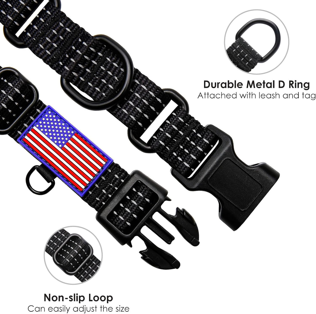 Martingale Collar for Dogs with Buckle-USA Flag,XL