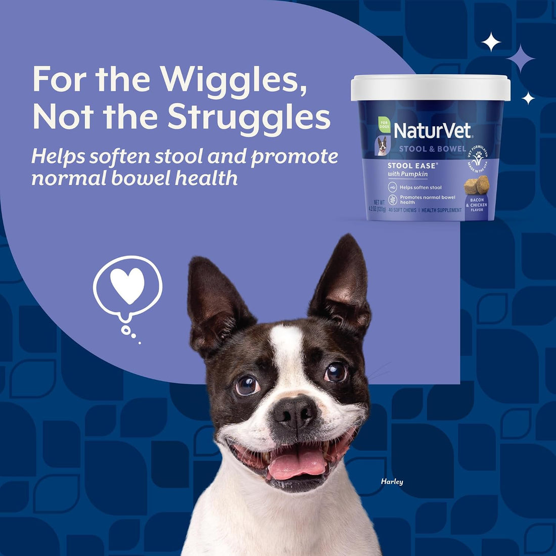 NaturVet – Stool Ease for Dogs – 40 Soft Chews