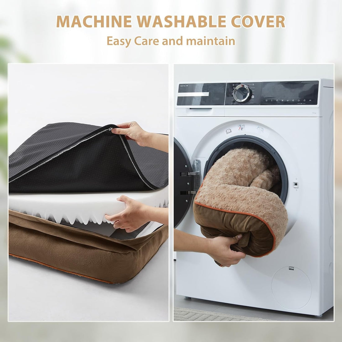 BFPETHOME Orthopedic Washable Dog Bed