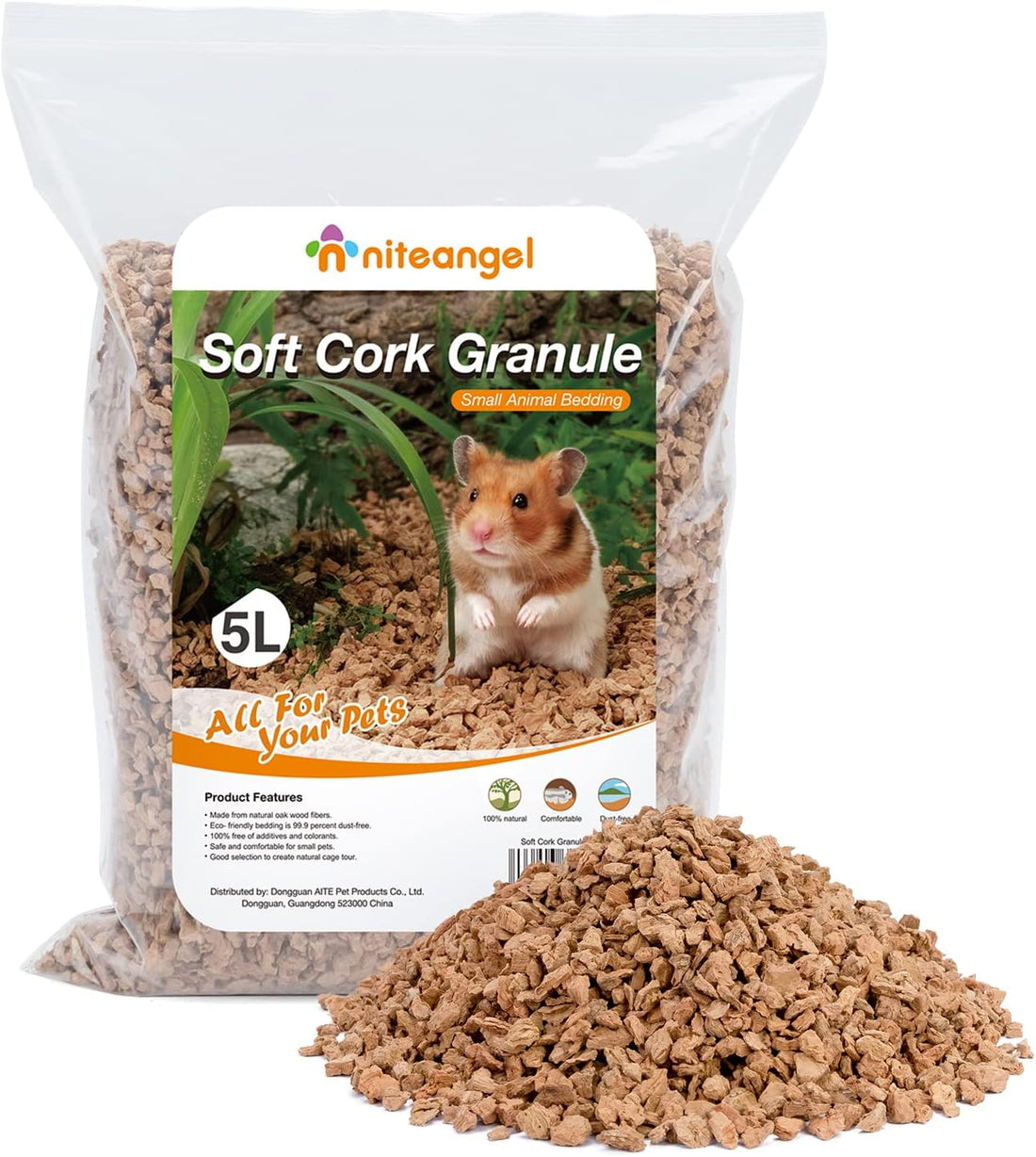 Niteangel Natural Coco/Cork Hamster Bedding