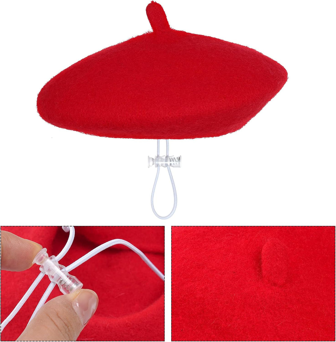 choyaxo 1pcs Dog Beret Funny Artist Dog hat for Small Dogs Cat