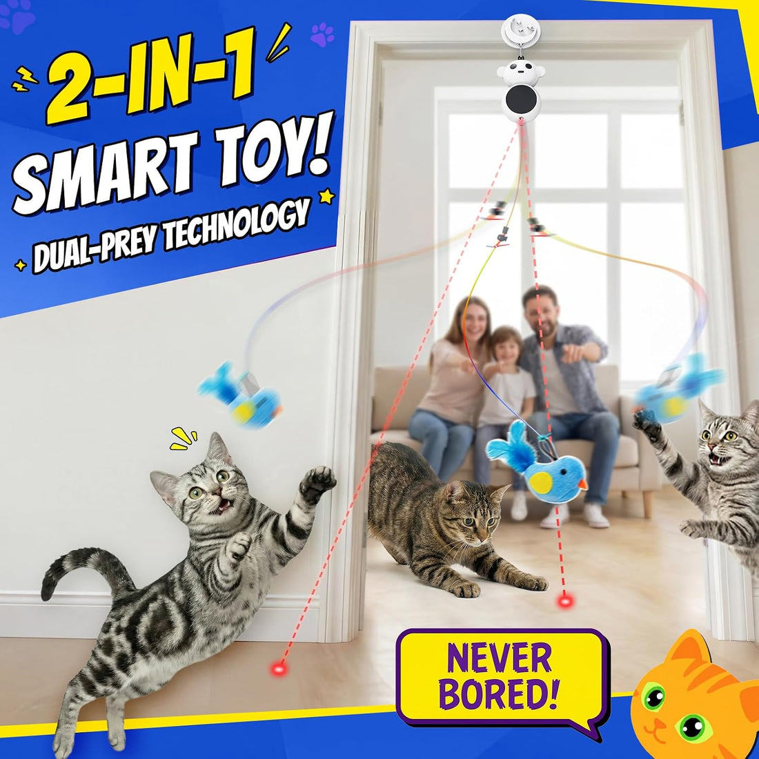 Interactive Cat Toy for Indoor Cats