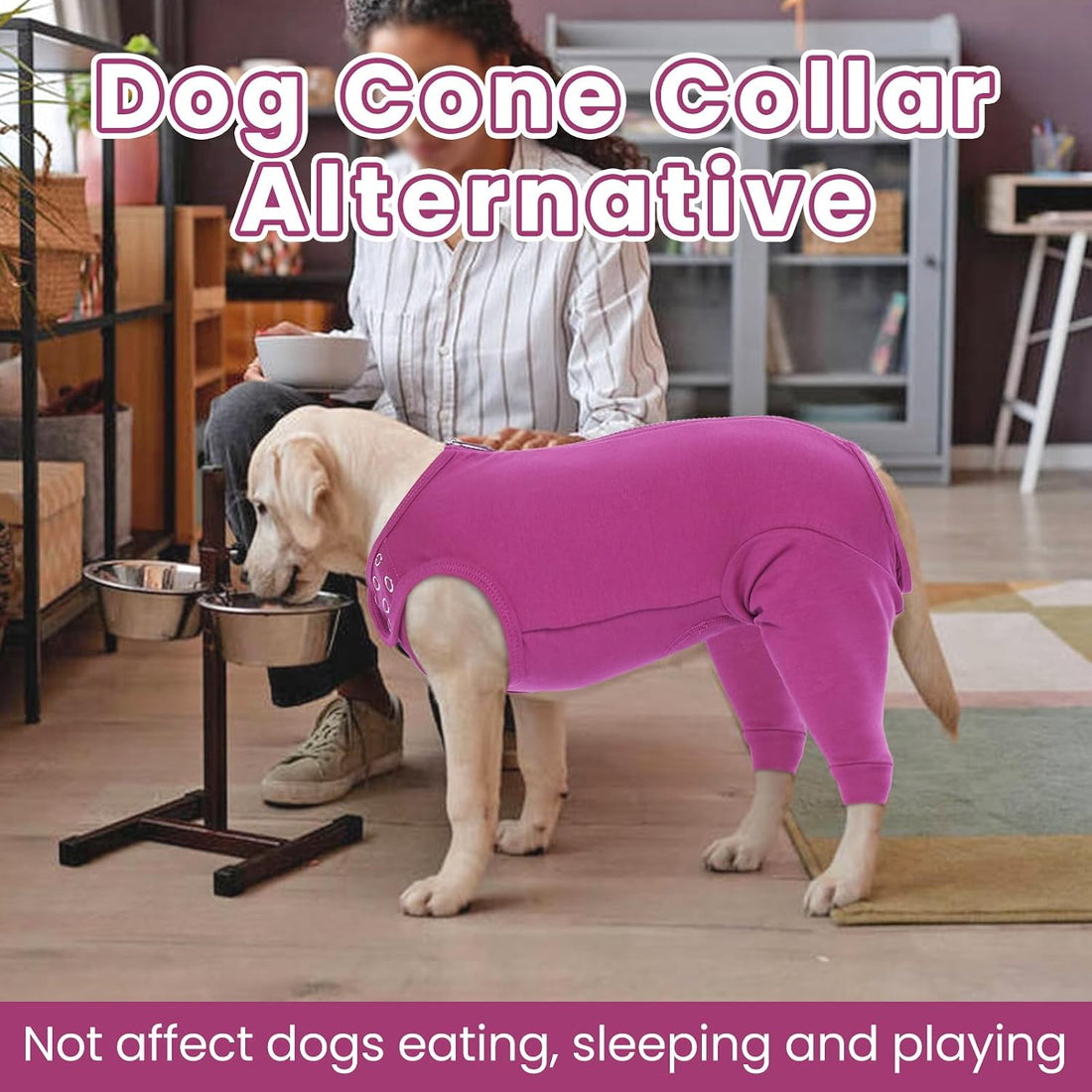 Nanaki Dog Wound Care Shirt,Dog Leg Sleeve to Stop Licking Rear
