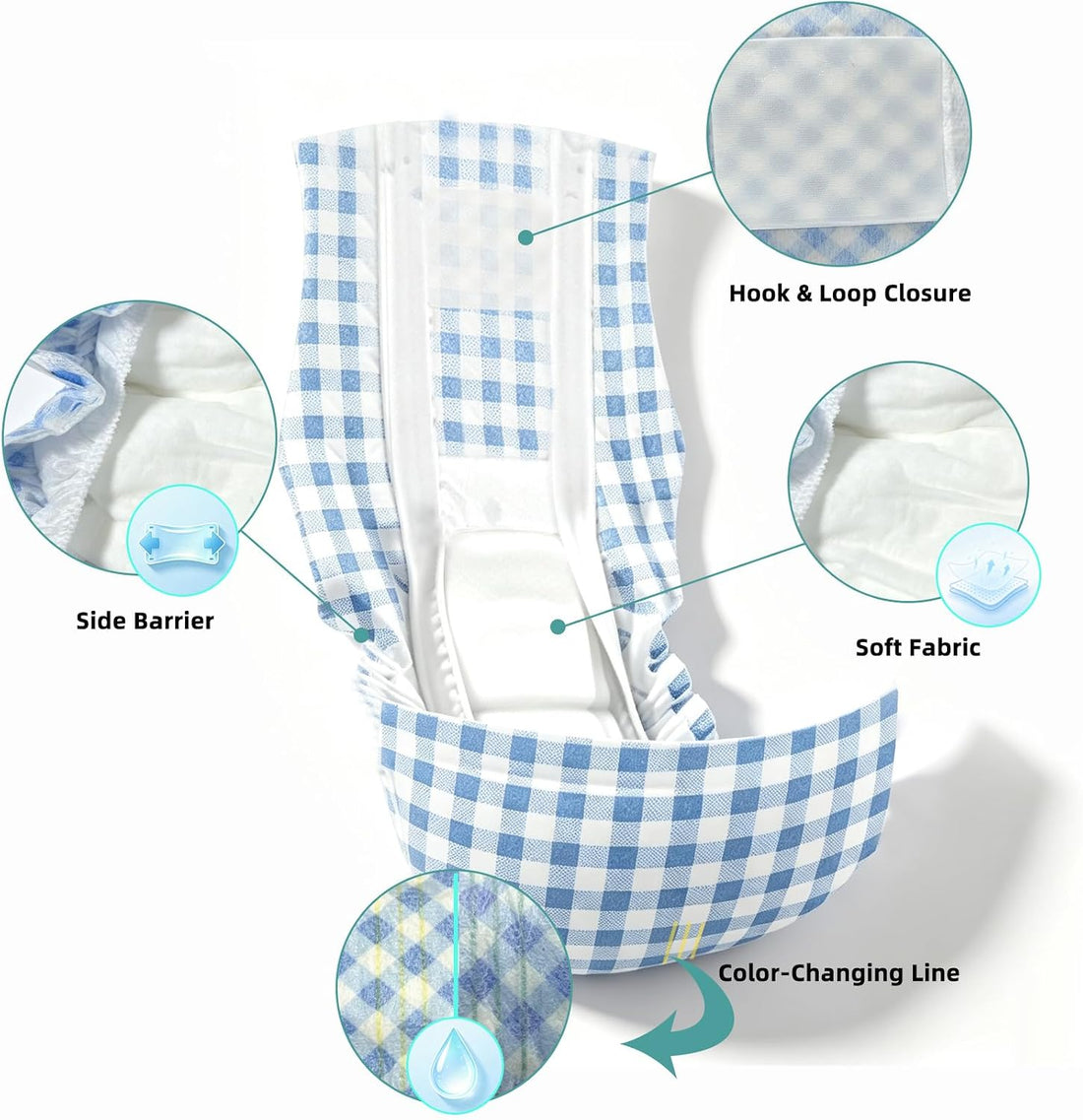 Belly Bands for Male Dogs, Individually Wrapped, 20 ct