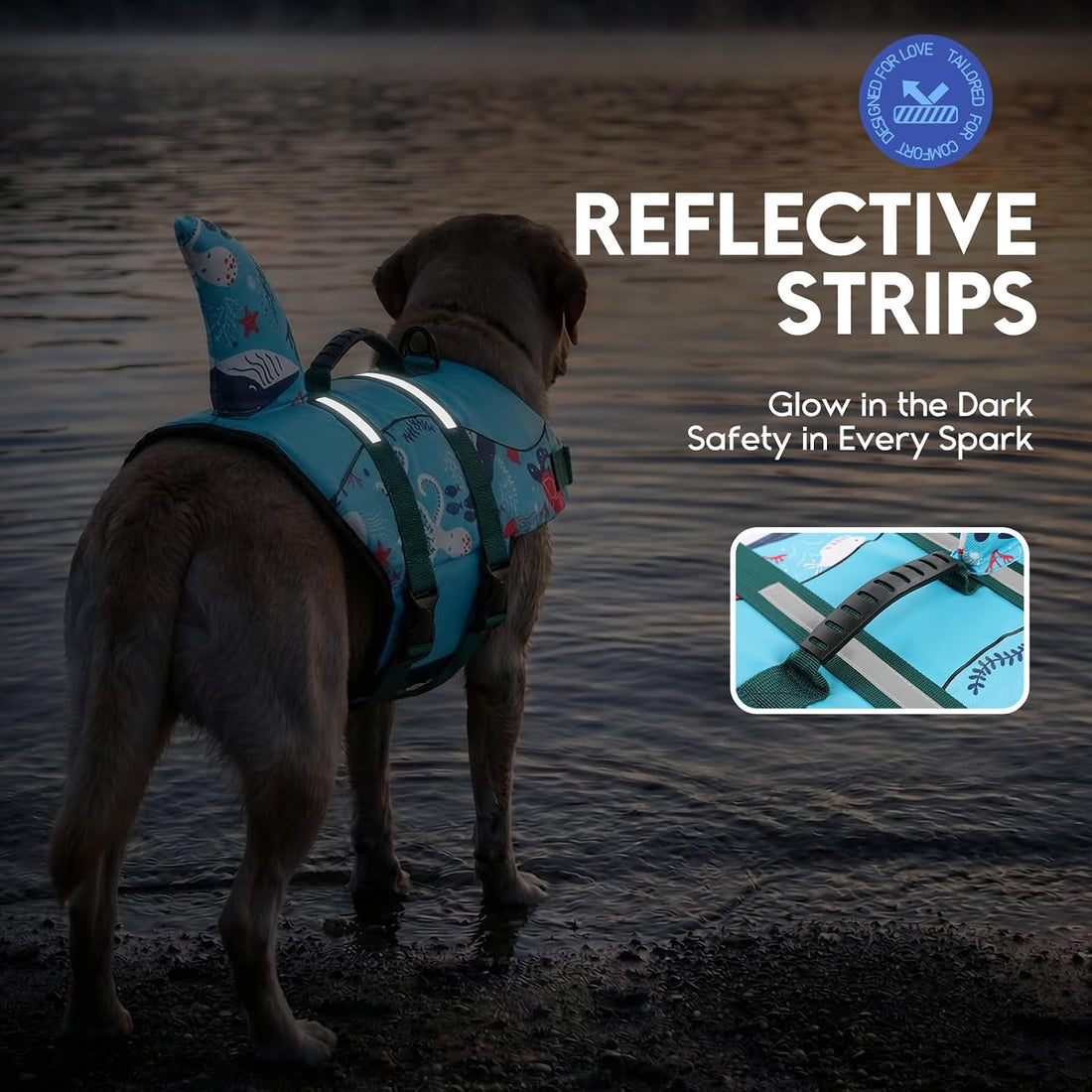 ASENKU Dog Life Jacket - Pet Safety Vest for Swimming & Boating