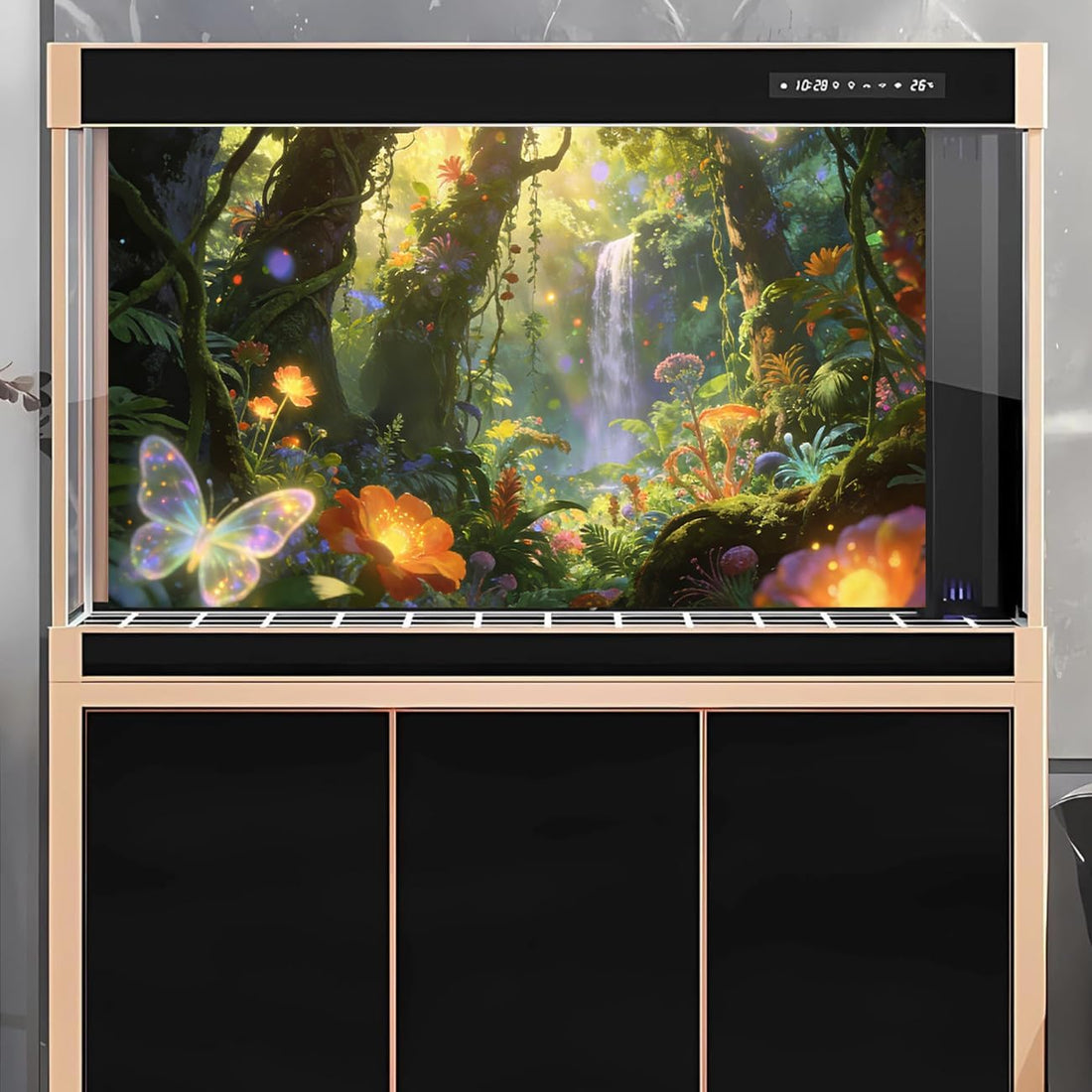 48"x24" Dream Forest Reptile Background Terrarium Background 3pcs