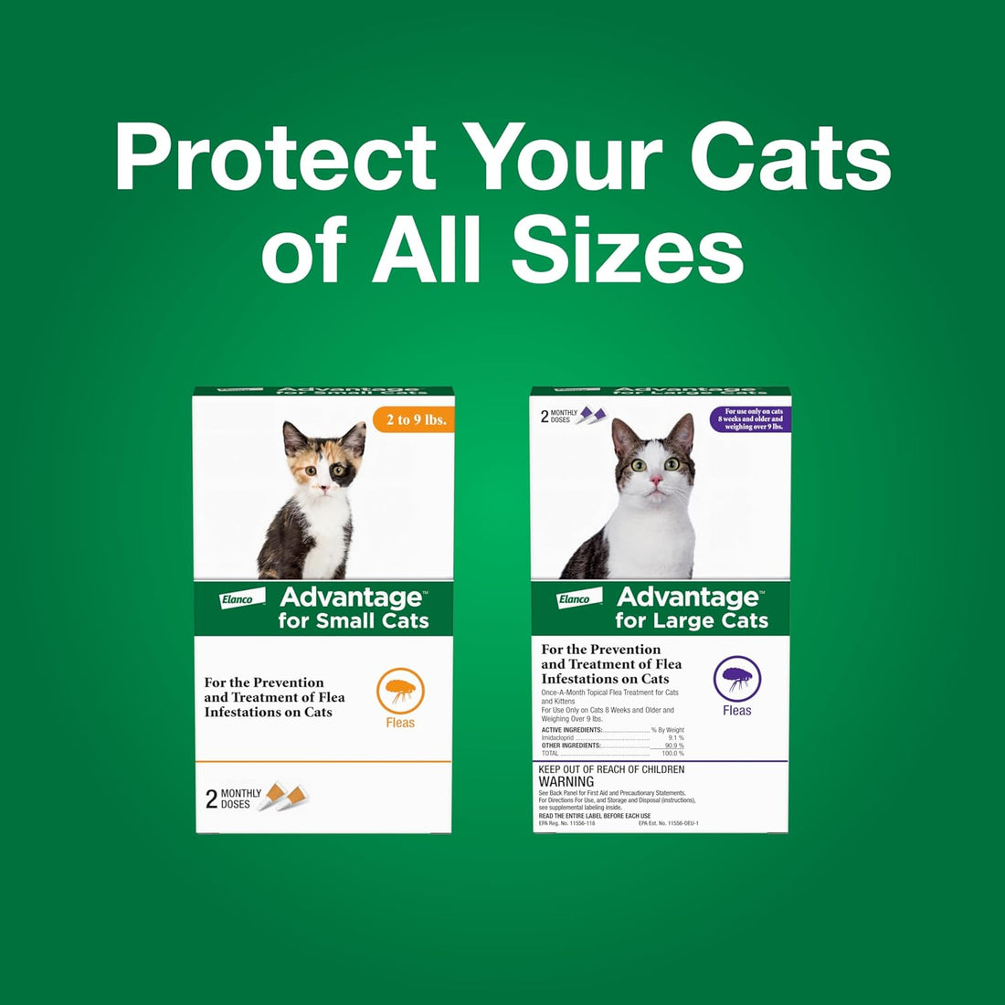 Advantage Topical Cat Flea Treatment and Prevention for Small Cats