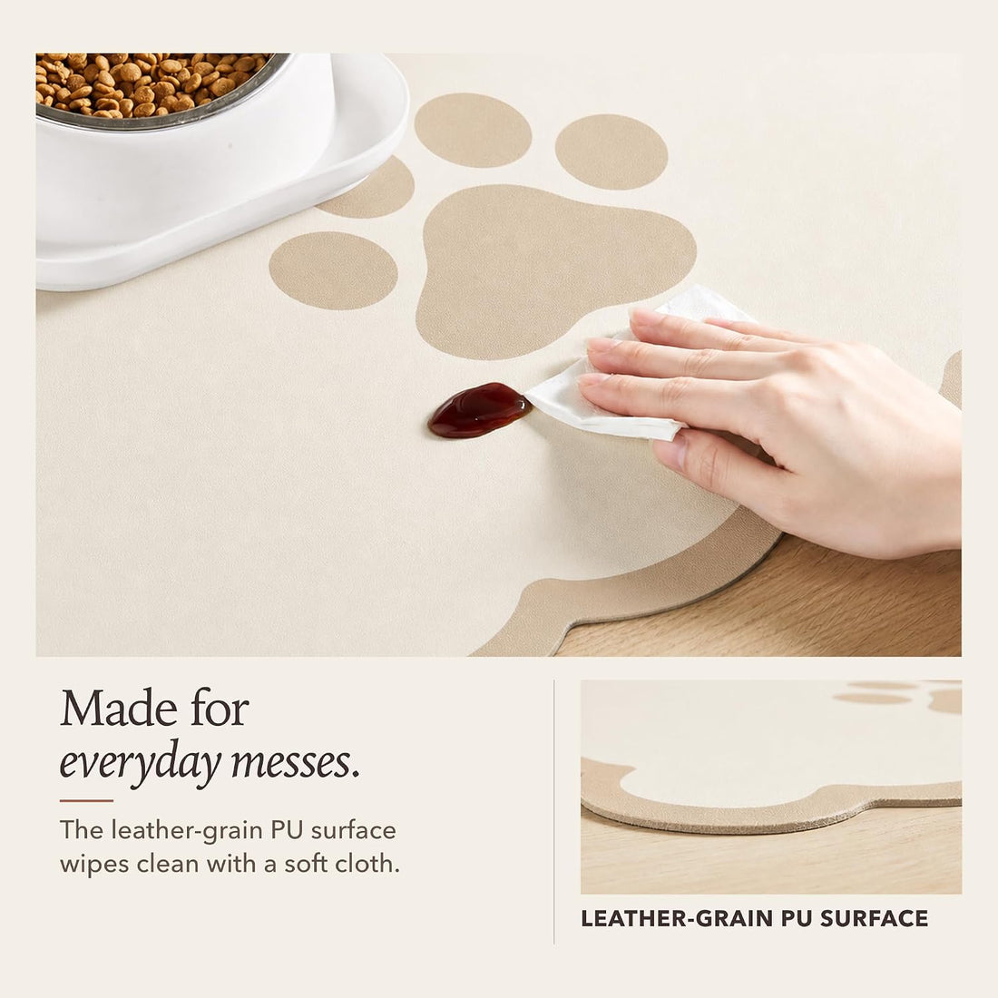 Ralxion Scalloped Dog Feeding Mat