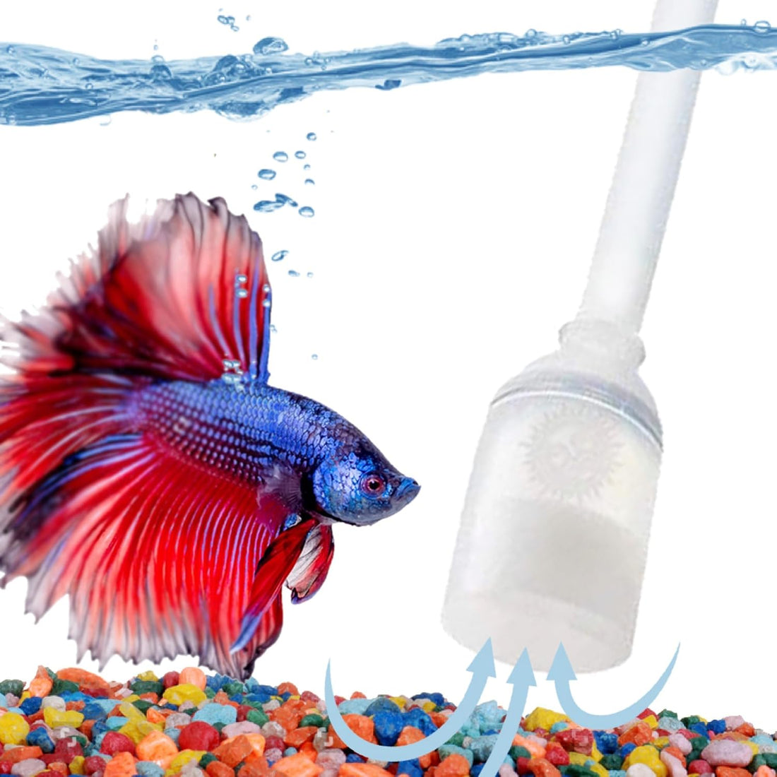 SunGrow Aquarium Fish Tank Gravel Cleaner Vacuum