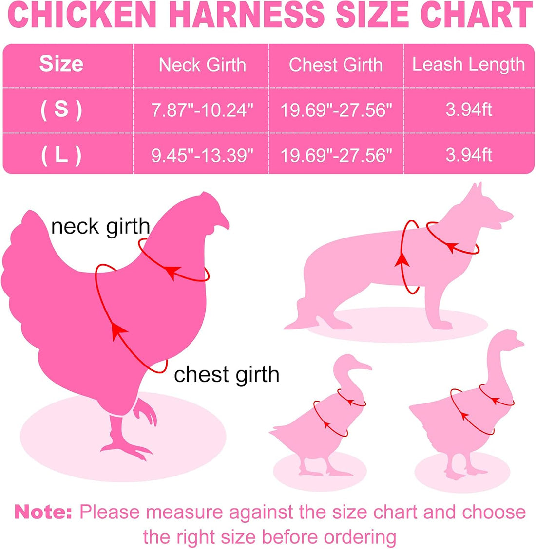 Adhafera Chicken Harness with Leash