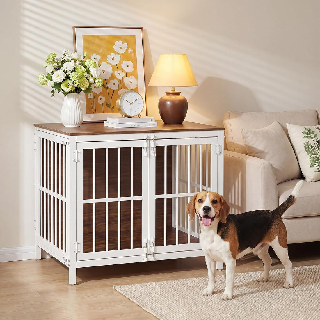 HOOBRO Heavy Duty Dog Crate Furniture