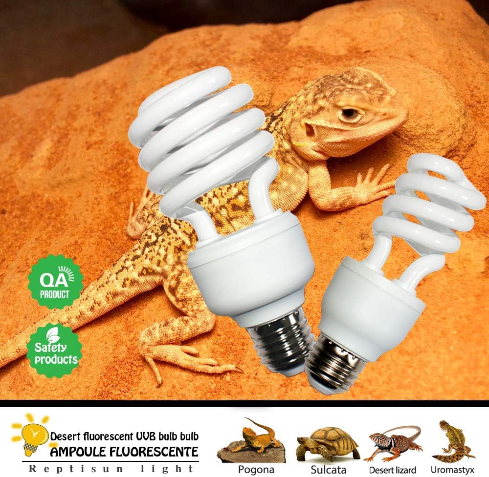 UVA UVB Light Reptile Bulb 10.0 13W Desert Compact Fluorescent