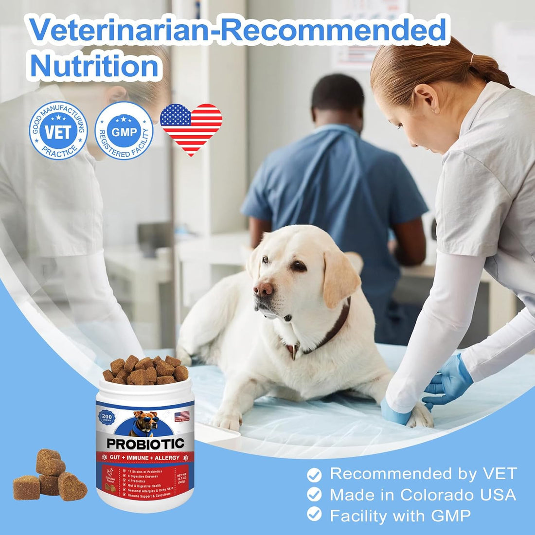 Probiotics for Dogs Gut Digestive Health Probiotic Chews for Dogs