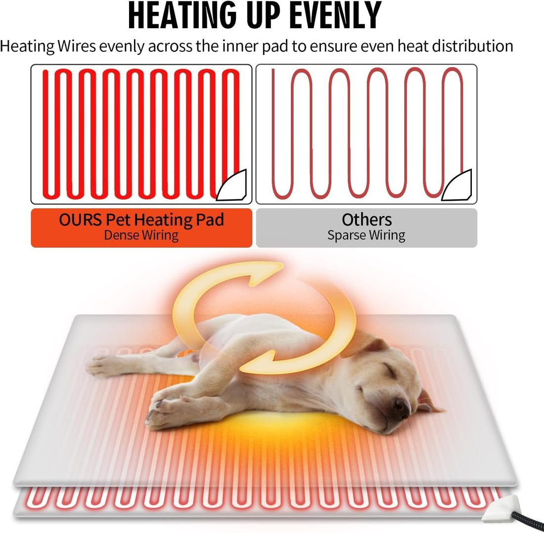 Rest-Eazzzy Pet Heating Pad for Cats,Waterproof,Anti-Bite Timer