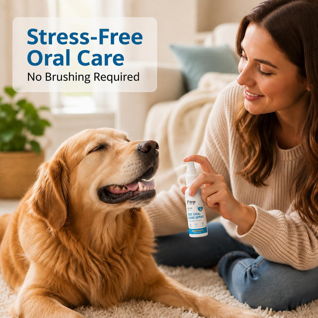 Pet Oral Care Spray, Breath Freshener & Teeth Cleaning Pet Dental