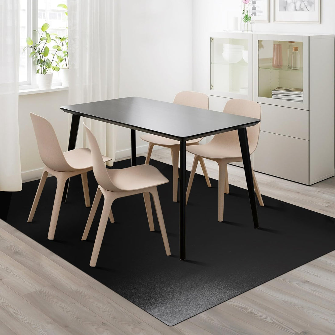 Clear Frosted Floor Mat, PVC Durable Anti-Scratch Floor Mat (24"x 36")