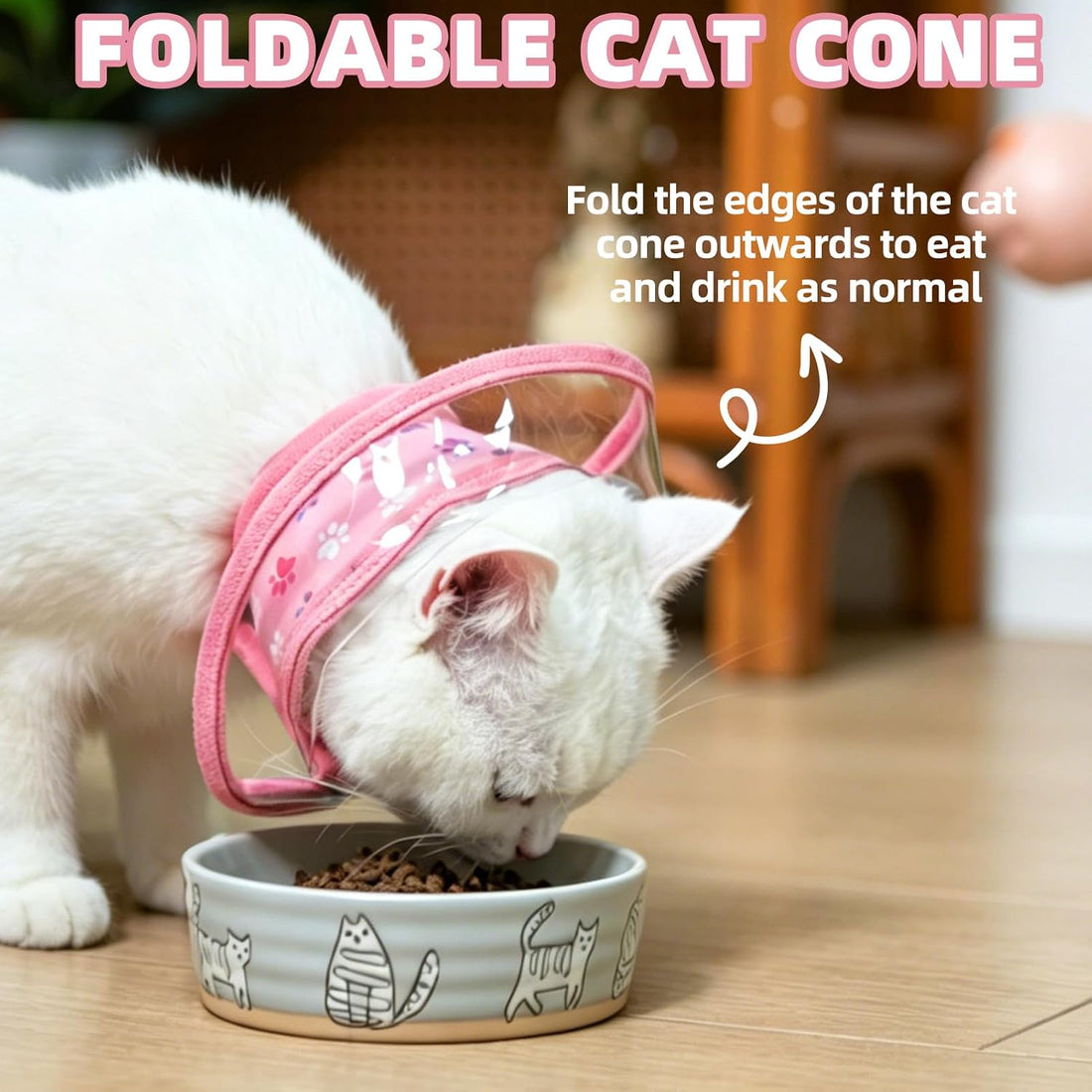 PUPTECK Cat Cone Collar Soft for Neck
