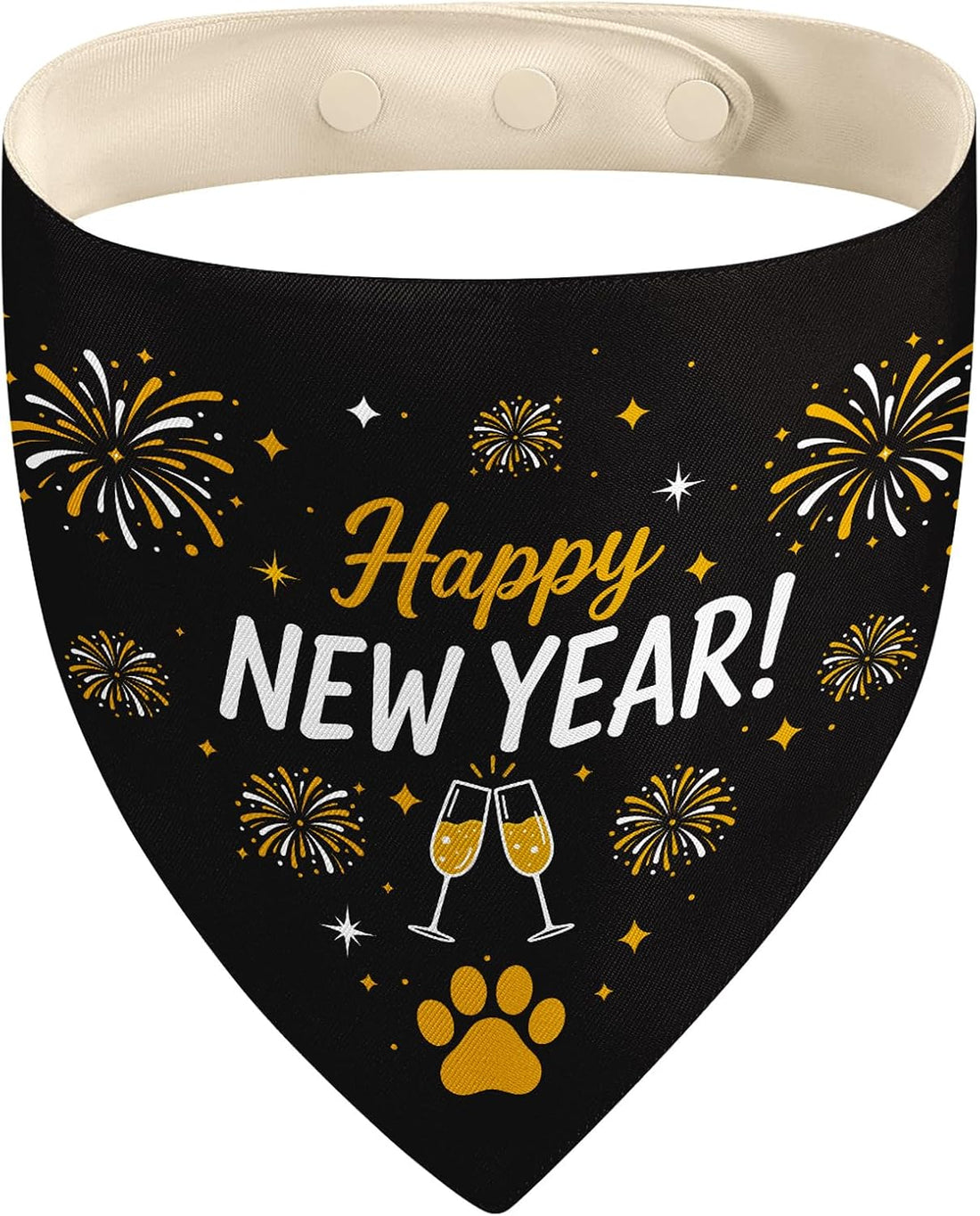 Halloween Dog Bandana, Reversible Snap-On Pet Scarf