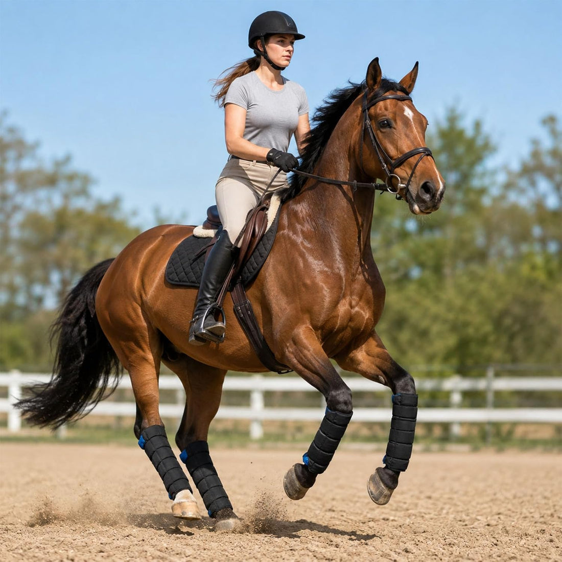 LOVIVO 2 Pack Reusable Gel Horse Ice Boots