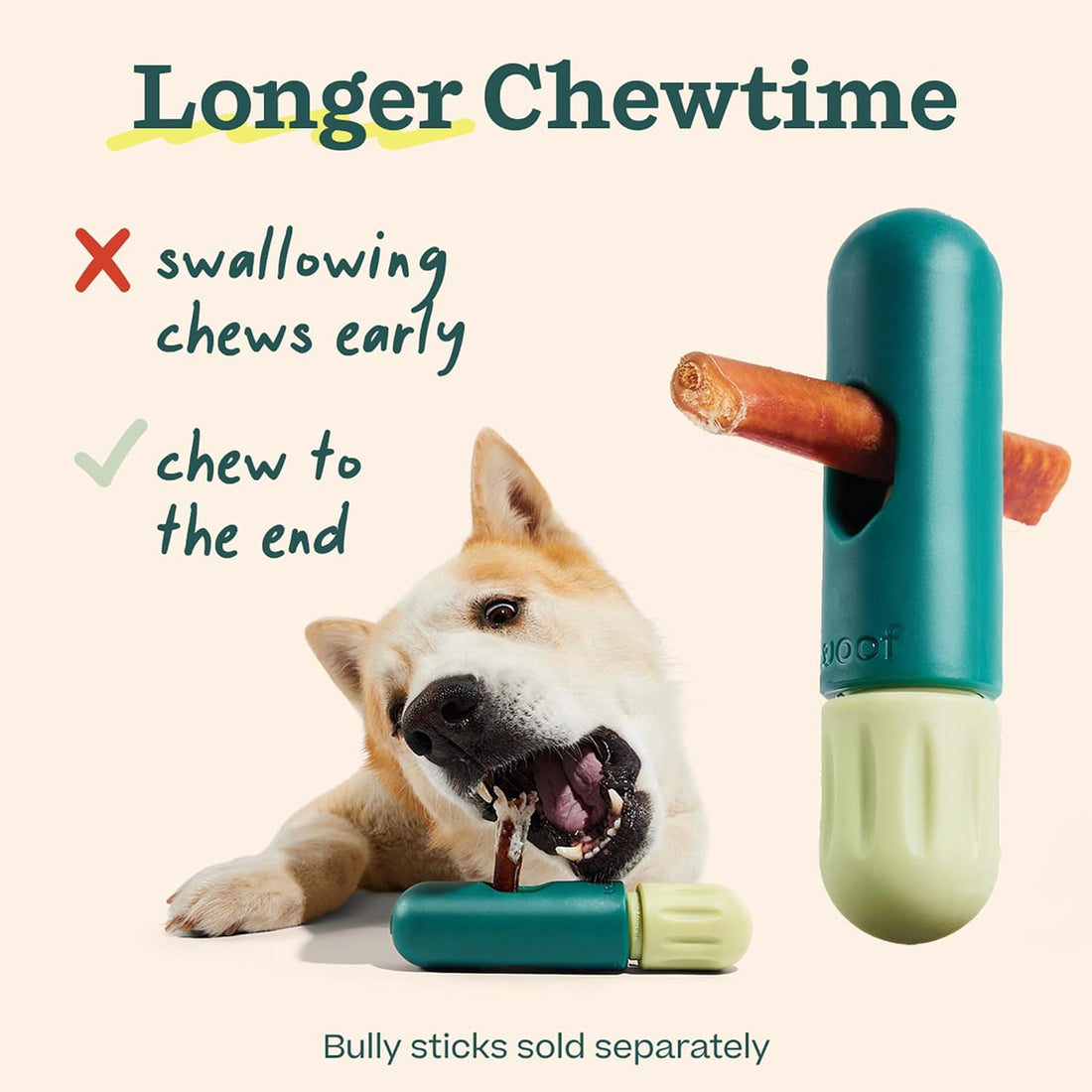 WOOF BullySafe - Bully Stick Holder - Durable Dog Chew Holder for Safe