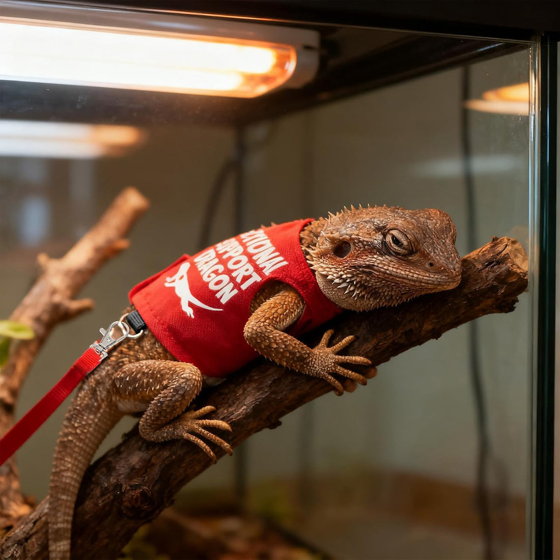 Bearded Dragon Harness and Leash Set Adjustable Lizard Harness