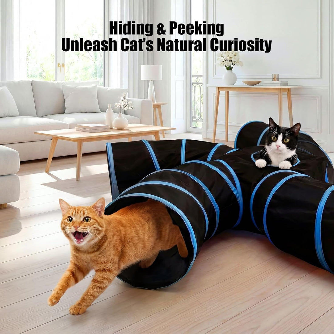 Bemodst Cat Tunnel for Indoor Cats