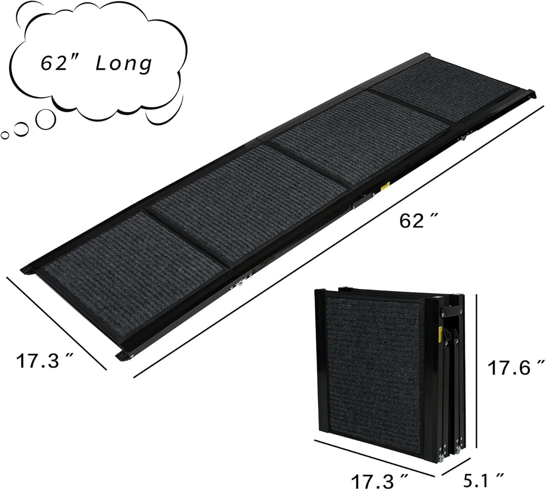 Ashfield & Harkness: Felt Dog Ramp - 63 x17, Black