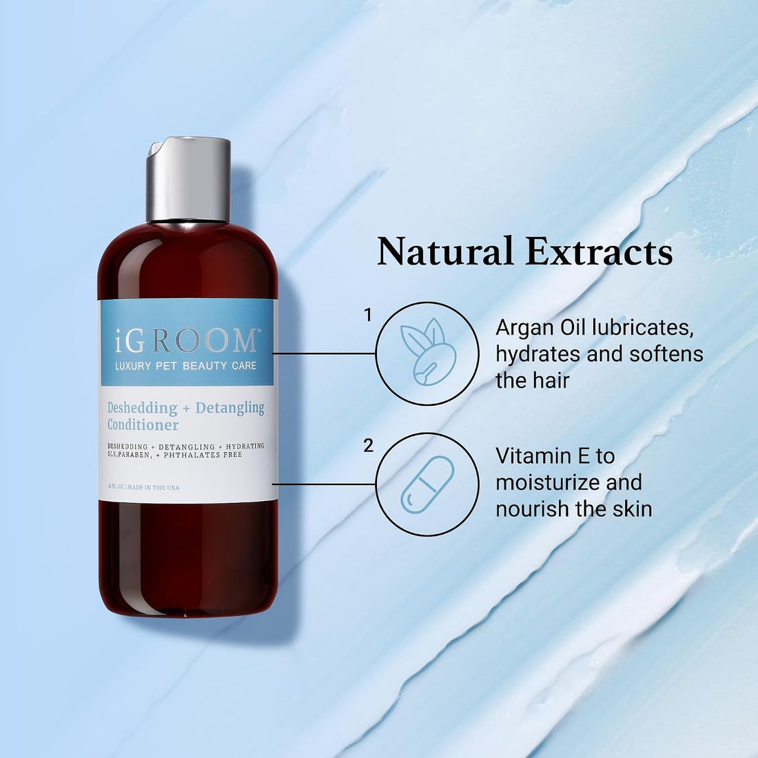 iGroom Deshedding & Detangling Dog Conditioner, Luxury Pet Beauty Care