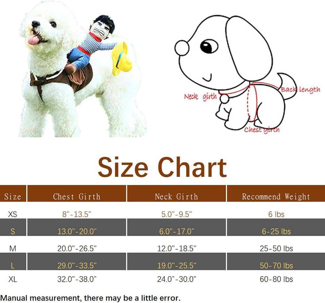 NACOCO Cowboy Rider Dog Costume for Dogs Clothes Knight Style