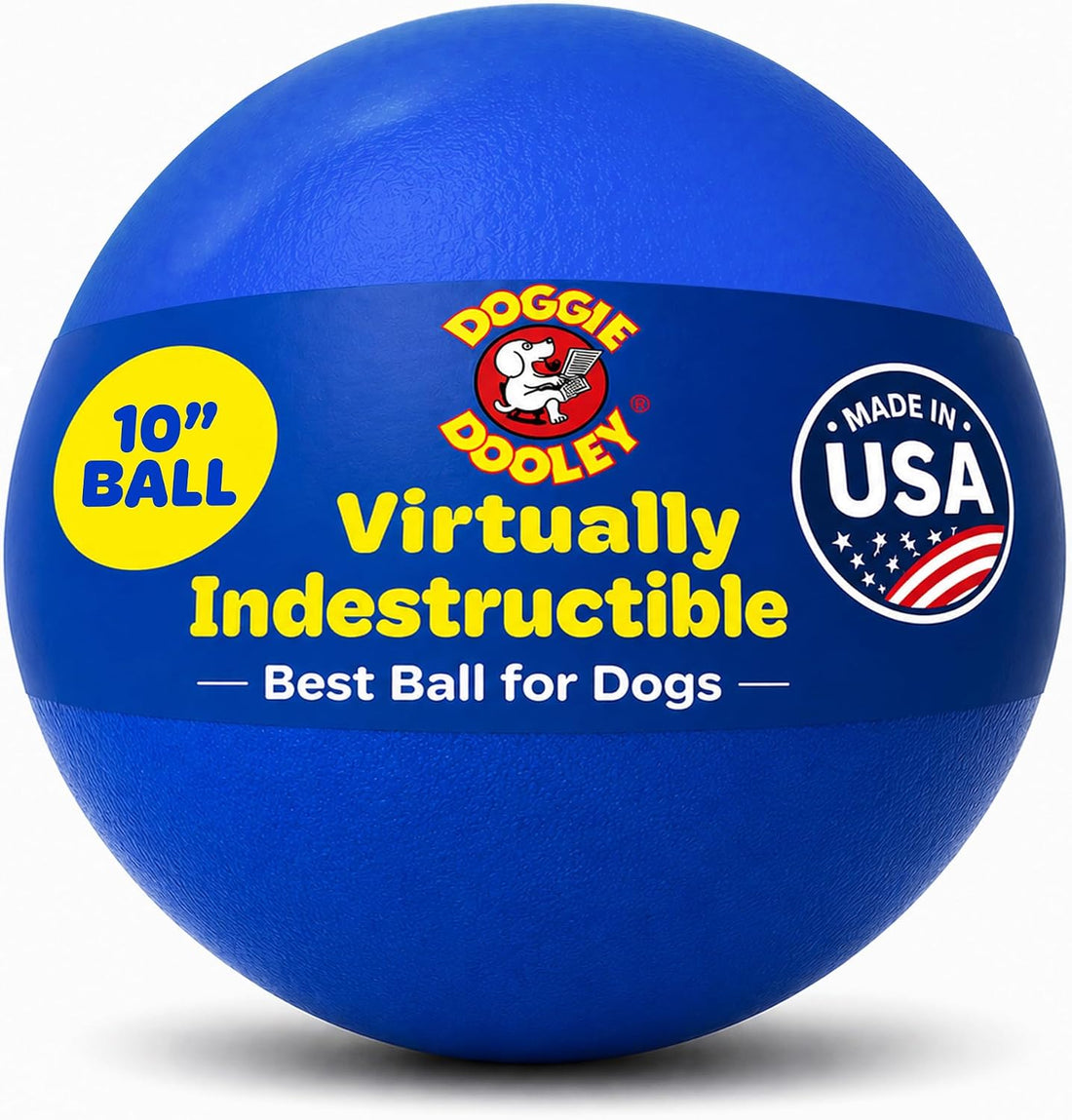 Doggie Dooley Virtually Indestructible Dog Ball - 10 Inch