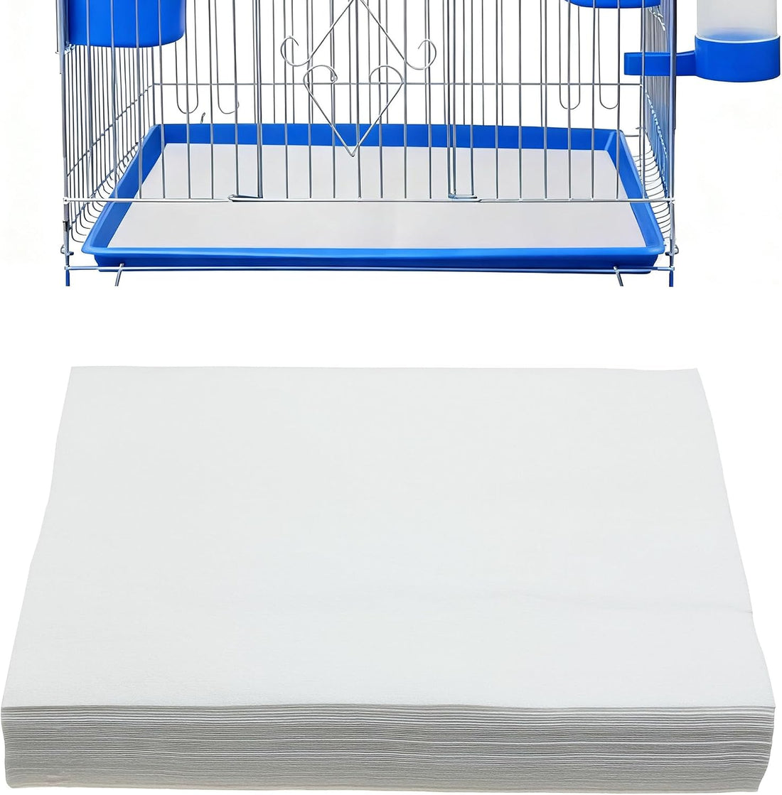 100 Sheets Bird Cage Liner Papers, Disposable Bird Cage Paper Liners
